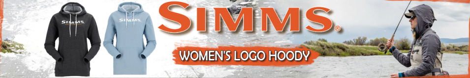 Simms Women's Logo Hoody, Charcoal Heather