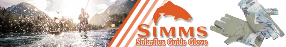 Simms Solarflex Guide Glove, Hex Flo Camo Grey Blue