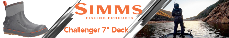 Simms Challenger 7" Deck Boot, Slate