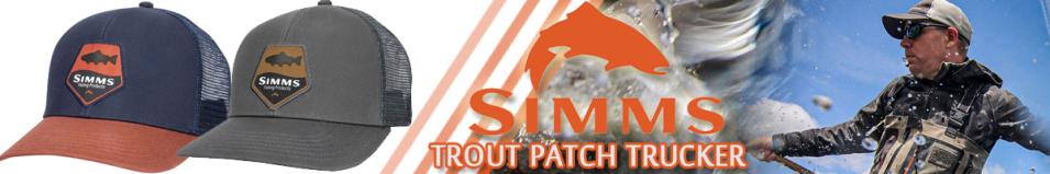 Simms Trout Patch Trucker, Carbon