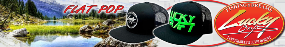 Lucky Craft Flat POP - Black and Green