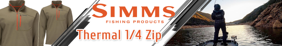 Simms Thermal 1/4 Zip Top, Dark Stone