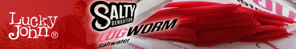 Lucky John Salty Sensation Lugworm 4.5"