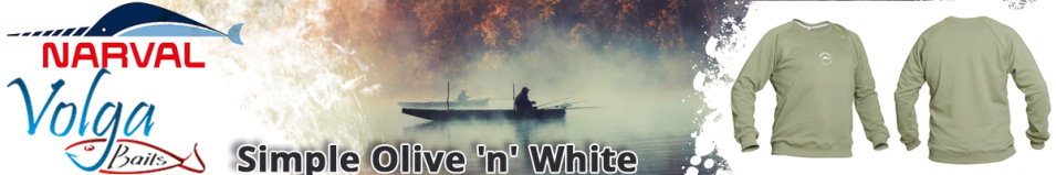 Volga Baits Narval Simple Olive 'n' White
