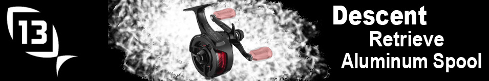 13 Fishing Descent Retrieve Aluminum Spool