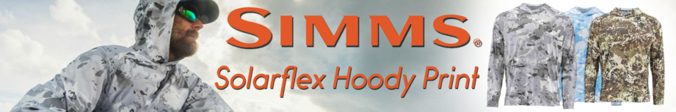 Simms Solarflex Hoody Print Cloud Camo Blue