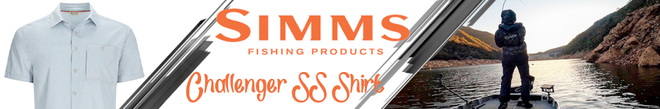 Simms Challenger SS Shirt, Steel Blue