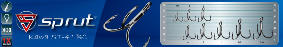 Sprut Kawa ST-41 BC (Treble Wide Gap Hook 2x Strong)