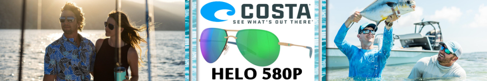 Costa Helo 580P Matte Champagne+Deep Blue/Green Mirror 580P