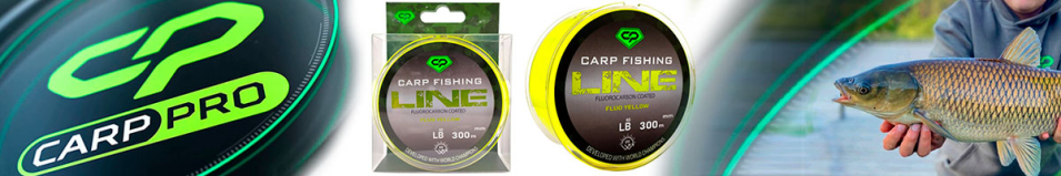 Carp Pro Fluorocarbon Coated Fluo Yellow 300м (CP5103)