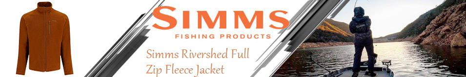 Simms Rivershed Full Zip Fleece Jacket, Cobia Heather