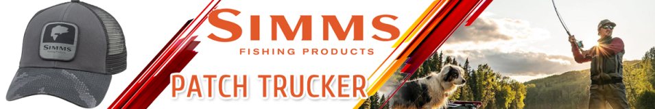 Simms Patch Trucker, Hex Camo Carbon