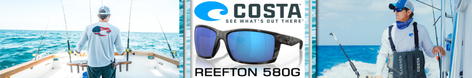 Costa Reefton 580G Ocearch Matte Tiger Shark/Blue Mirror 580G
