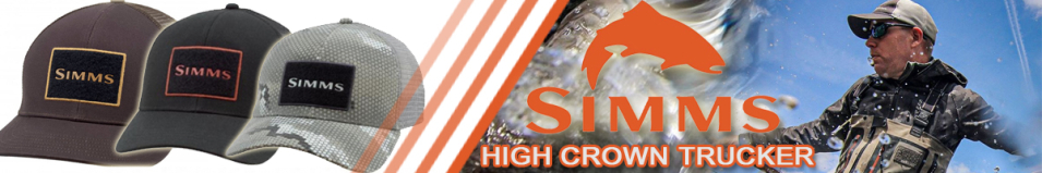 Simms High Crown Trucker Black