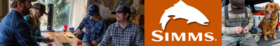 Simms Gallatin Flannel LS Shirt Simms Orange Plaid