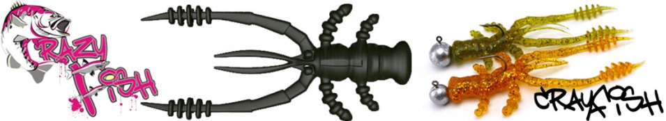 Crazy Fish Crayfish 3"