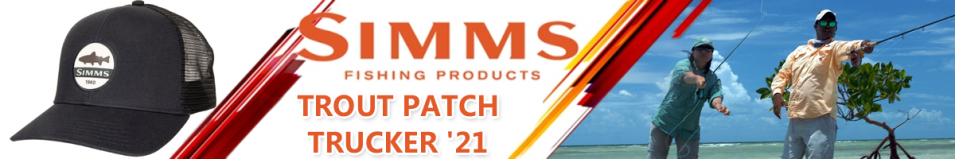 Simms Trout Patch Trucker '21, Black