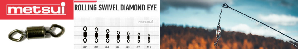 Metsui Rolling Swivel Diamond Eye        
