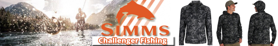 Simms Challenger Fishing Hoody, Regiment Camo Carbon