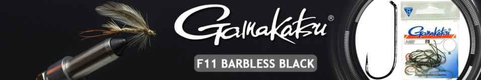 Gamakatsu F11 Barbless Black