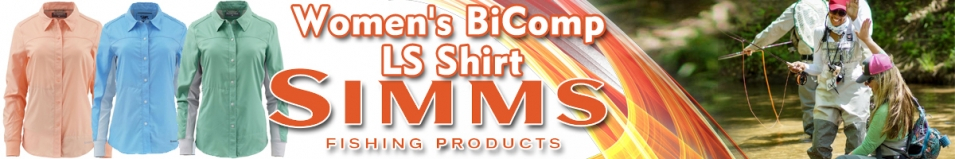 Simms Women's BiComp LS Shirt, Faded Denim