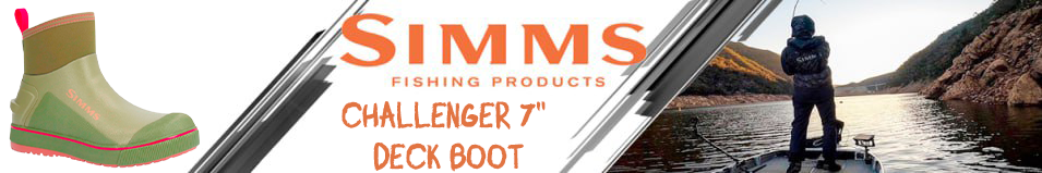 Simms Challenger 7" Deck Boot, Riffle Green