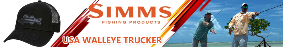 Simms USA Walleye Trucker, Black