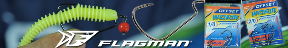Flagman Worm Super Wide Gape Offset