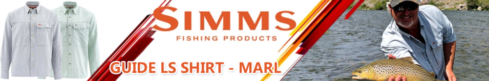 Simms Guide LS Shirt - Marl, Pale Green