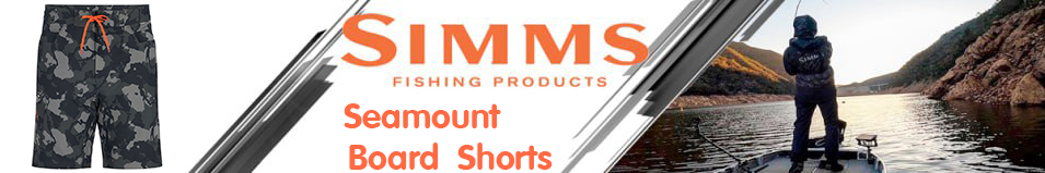 Simms Seamount Board Shorts, Regiment Camo Carbon