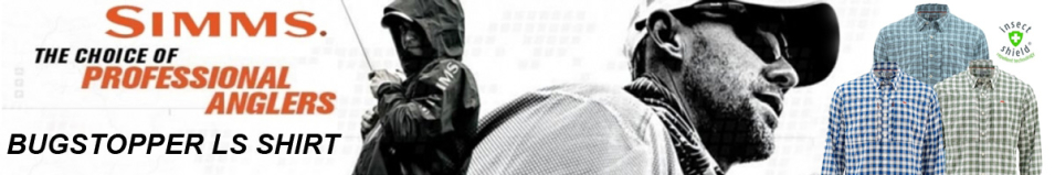 Simms BugStopper LS Shirt Storm Plaid