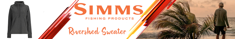 Simms Women's Rivershed Sweater, Black Heather