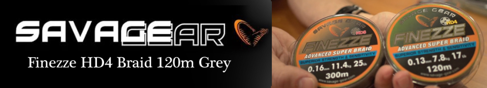 Savagear Finezze HD4 Braid 120m Grey