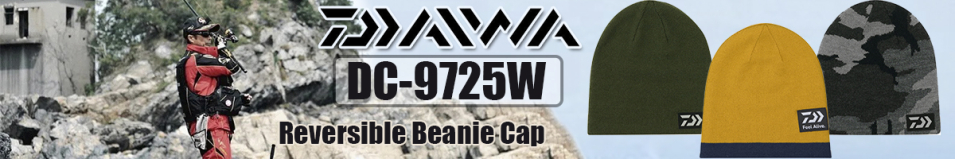 Daiwa DC-9725W Reversible Beanie Cap [Black Camo]