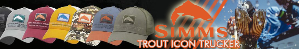 Simms Trout Icon Trucker, Simms Orange