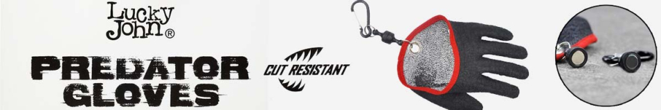 Lucky John BBS Перчатки обрезиненные