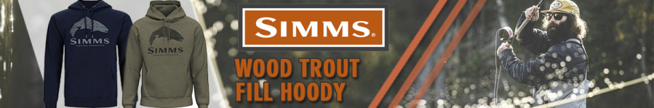 Simms Wood Trout Fill Hoody, Navy