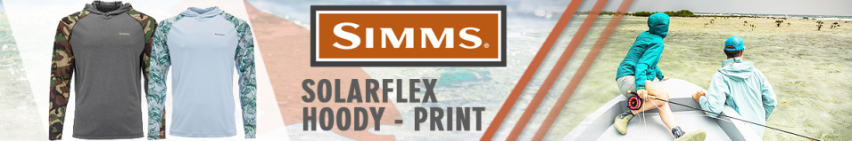 Simms SolarFlex Hoody - Print, Woodland Camo/Carbon Heather