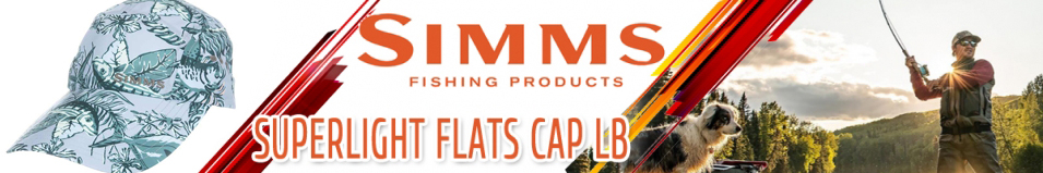 Simms Superlight Flats Cap LB, Slamdown Steel Blue