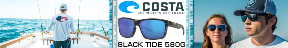 Costa Slack Tide Ocearch 580 GLS Ocearch Shiny Tiger Shark/ Blue Mirror