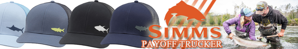 Simms Payoff Trucker - Tuna, Black