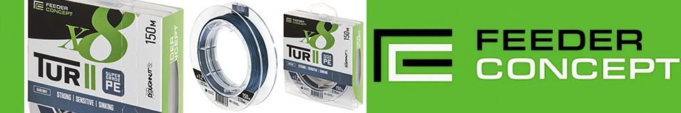 Feeder Concept Tur II х8 Braid Dark Grey 150m