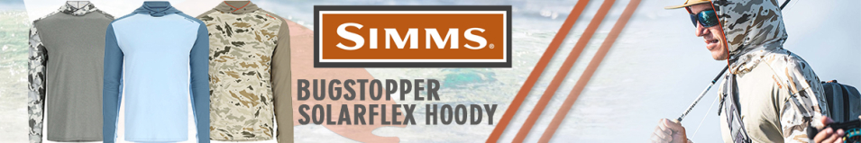 Simms Bugstopper Solarflex Hoody, Sky/Neptune