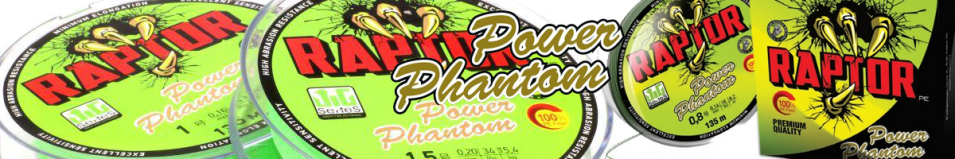 Power Phantom Raptor PE 4x Fluo Green 135m