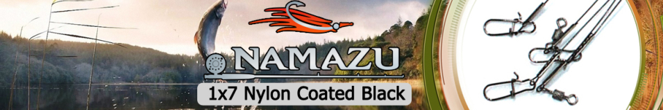 Namazu Leader 1х7 Nylon Coated Black