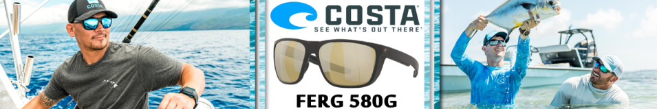 Costa Ferg 580G Matte Black/Sunrise Silver Mirror 580G