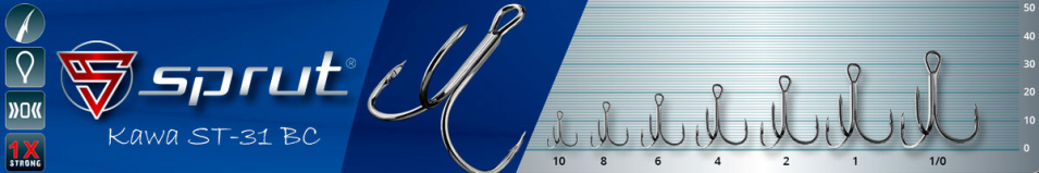 Sprut Kawa ST-31 BC (Treble Wide Gap Hook)