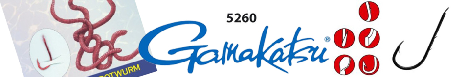 Gamakatsu BKD-5260B Red Worm