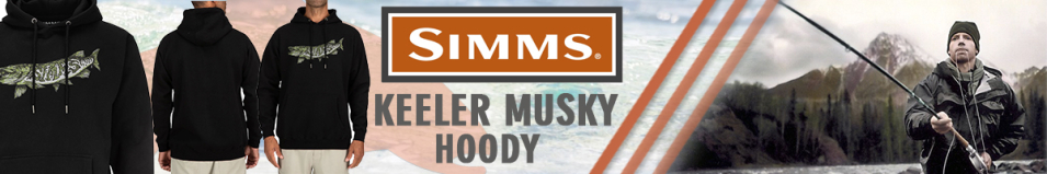 Simms Keeler Musky Hoody, Black