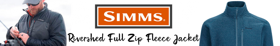 Simms Rivershed Full Zip Fleece Jacket, Neptune Heather